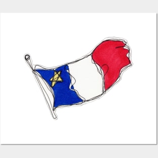 Drapeau acadien Posters and Art